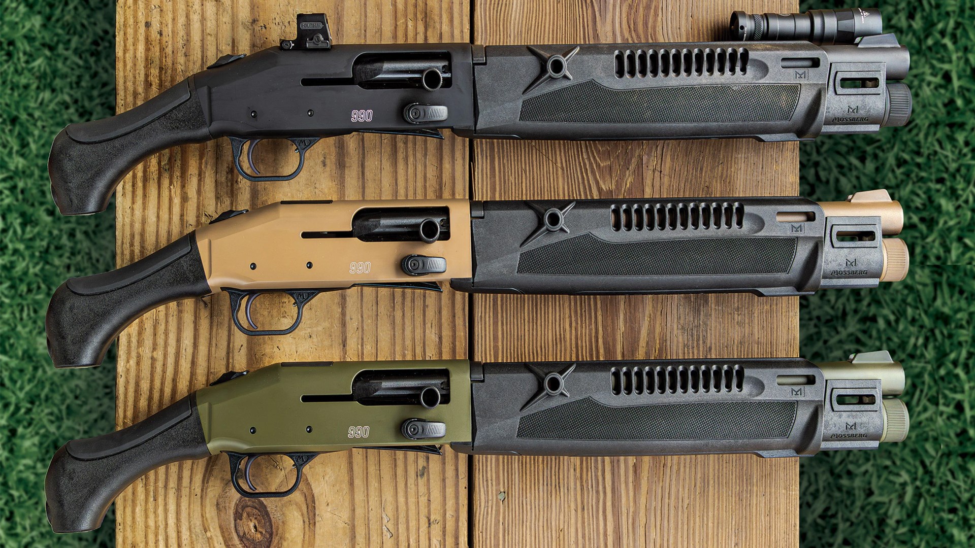 SPX versions of the 14.75” barrel 990 AfterShock will come in three finish options.