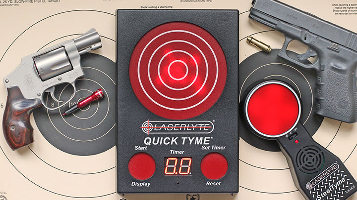 Known for their aiming laser, laser bore sighting and laser training products, LaserLyte makes both laser training cartridges and a universal laser trainer, along with targets, for indoor marksmanship practice.