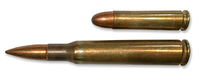 .30-’06 Sprg. and .30 Carbine cartridges
