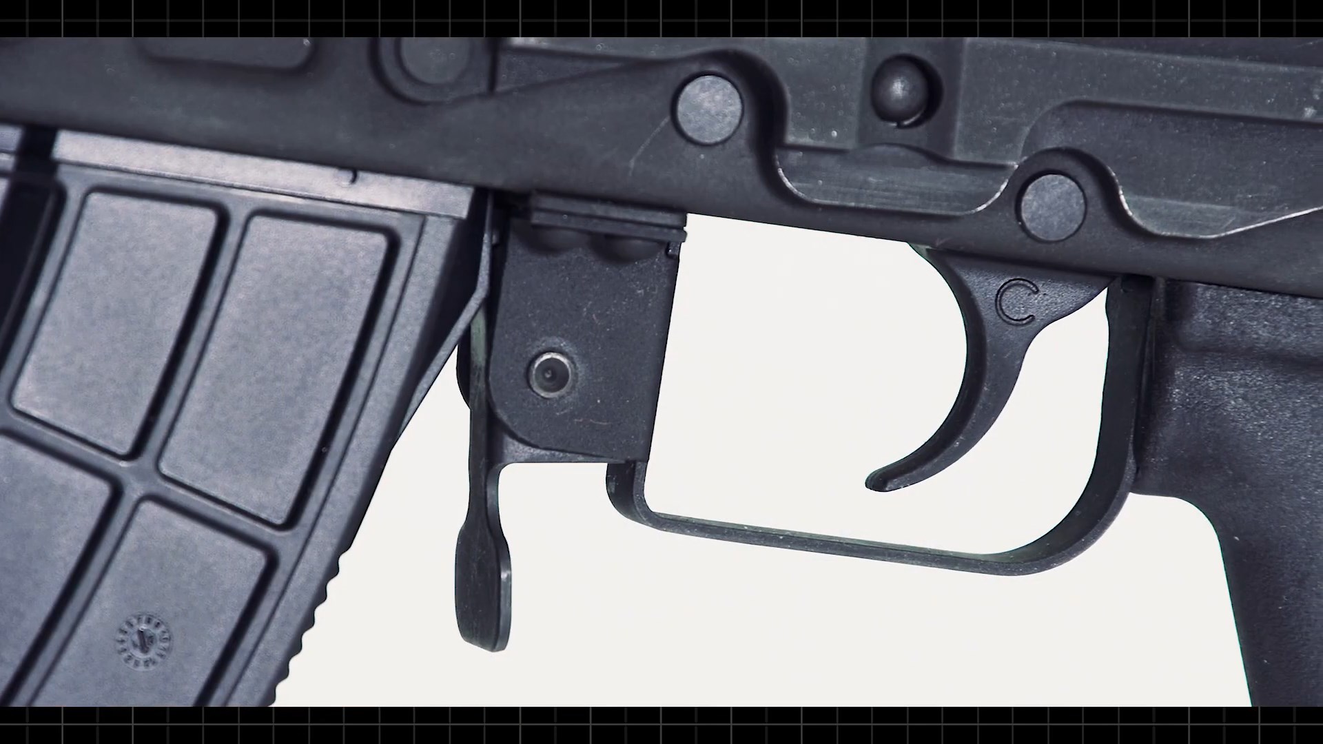 Century Arms BFT47 trigger group recevier magazine closeup gun parts rifle ak47 clone