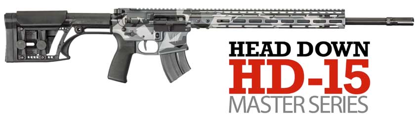 Right side rifle black gray metal plastic head down hd-15 master series