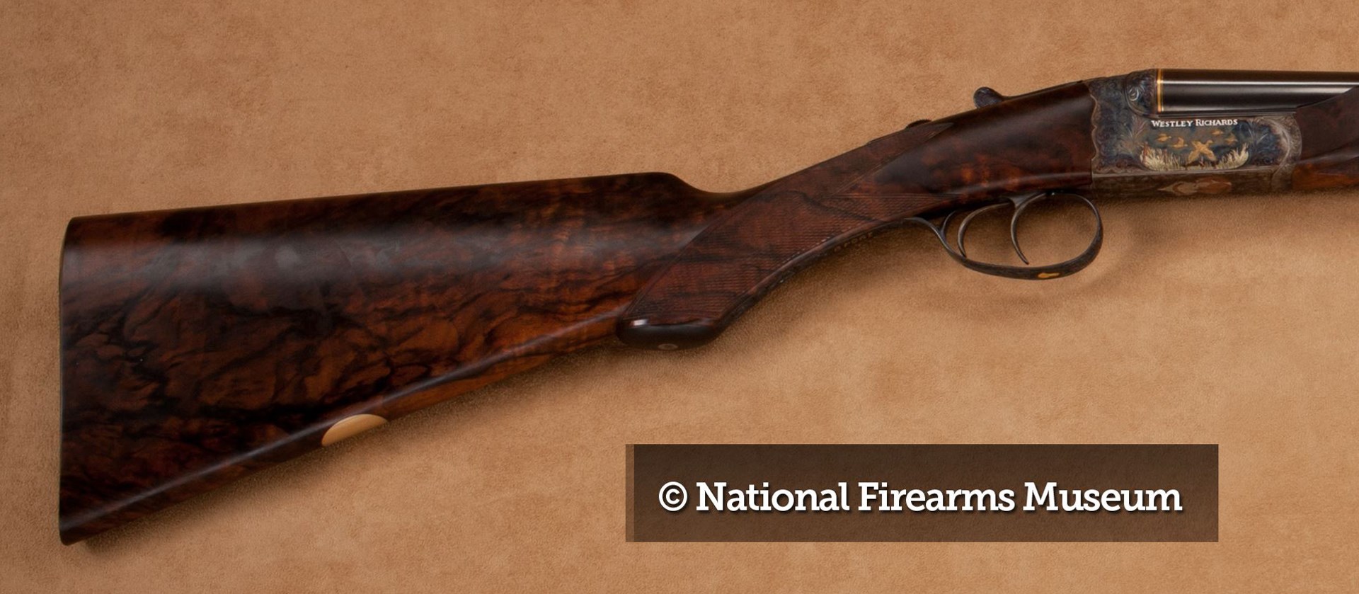Westley Richards James Woodward & Sons grip profile wood shape gun parts buttstock walnut side-by-side shotgun copywrite national firearms museum