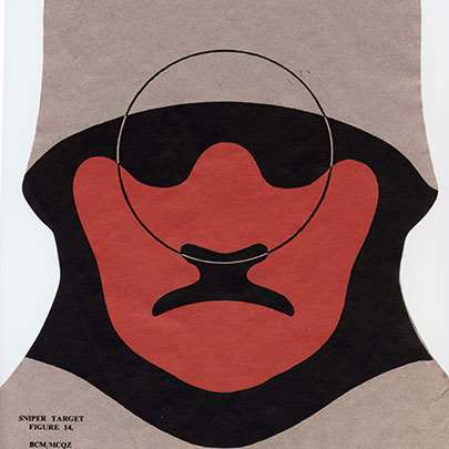 The British Army’s Figure 14 “Huns Head” sniper training target.