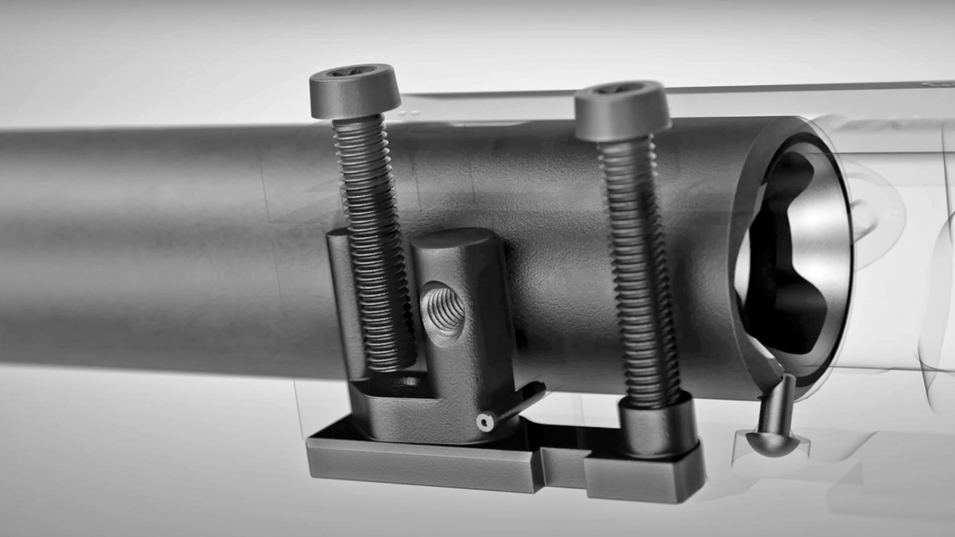 3D rendering of the CZ 600+ switch-barrel system.