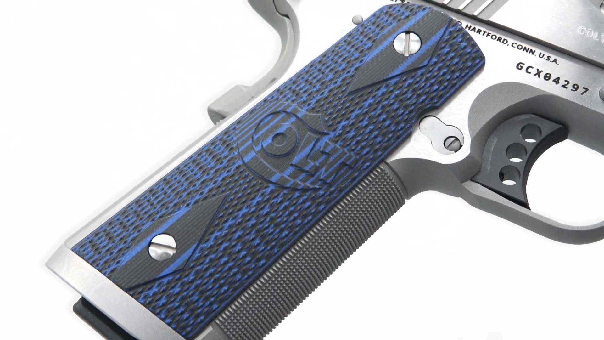 handgun frame stainless steel metal pistol blue g10 composite stocks grip gun trigger