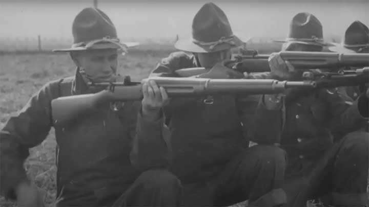 The men of Alvin York's regiment were issued M1917 Enfield rifles when they arrived in France.