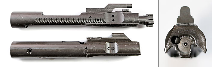 blowback-operated bolt