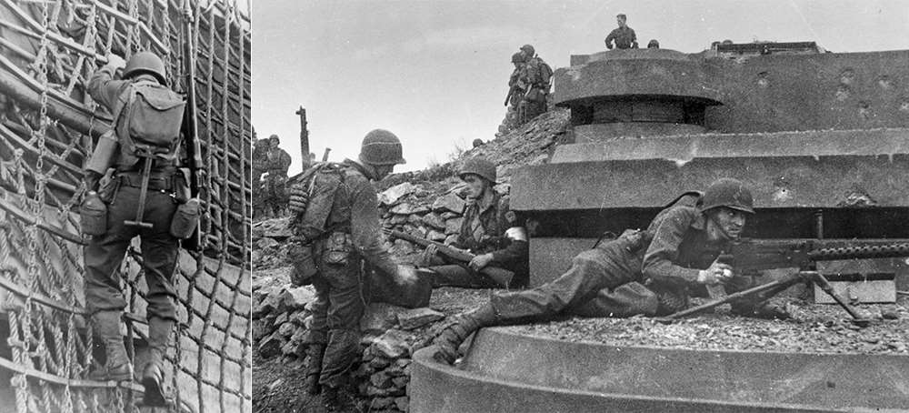 soldier with M1918A2 Browning Automatic Rifle, U.S. Army Rangers