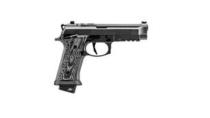 Right-side view of new Beretta 92XI Squalo pistol single-action gun black optic-ready mrd 