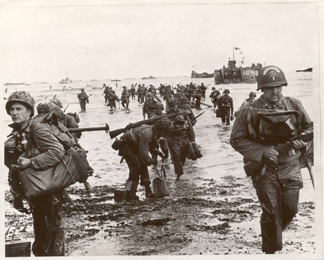 Coming Ashore, Omaha Beach, June 6, 1944