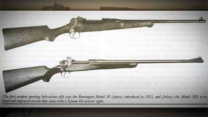 The Remington Model 30 bolt-action rifle, based of the Enfield M1917.