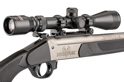 factory-installed 3-9X 40 mm Traditions riflescope