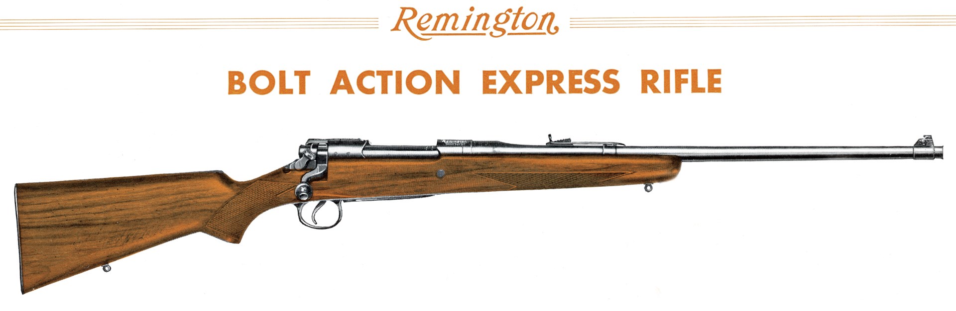 remington bolt action express rifle