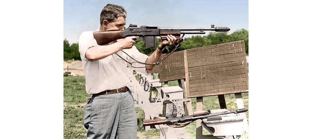 FBI agent in the mid-1930s engages in range practice