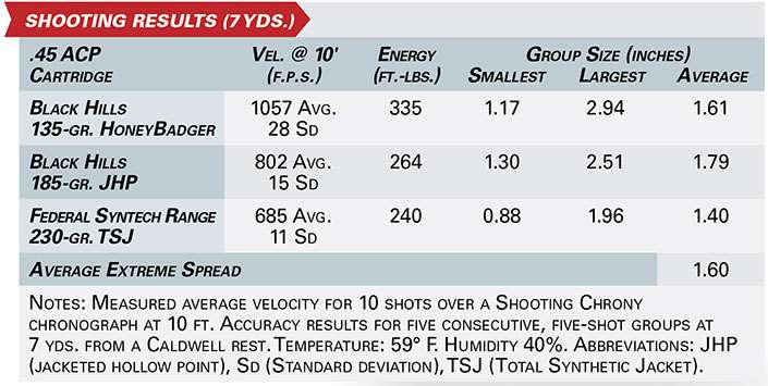 Rock Island Armory BBR 3.10 shooting results