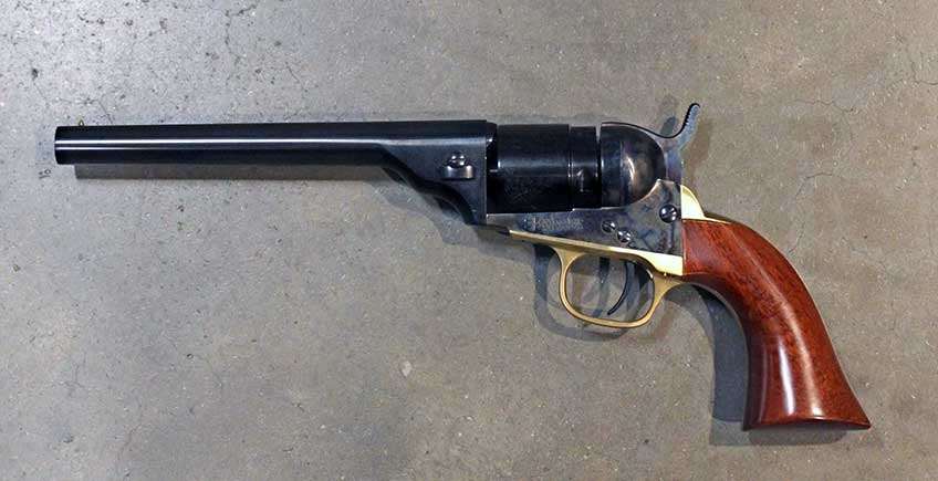 left side revolver gun handgun pistol