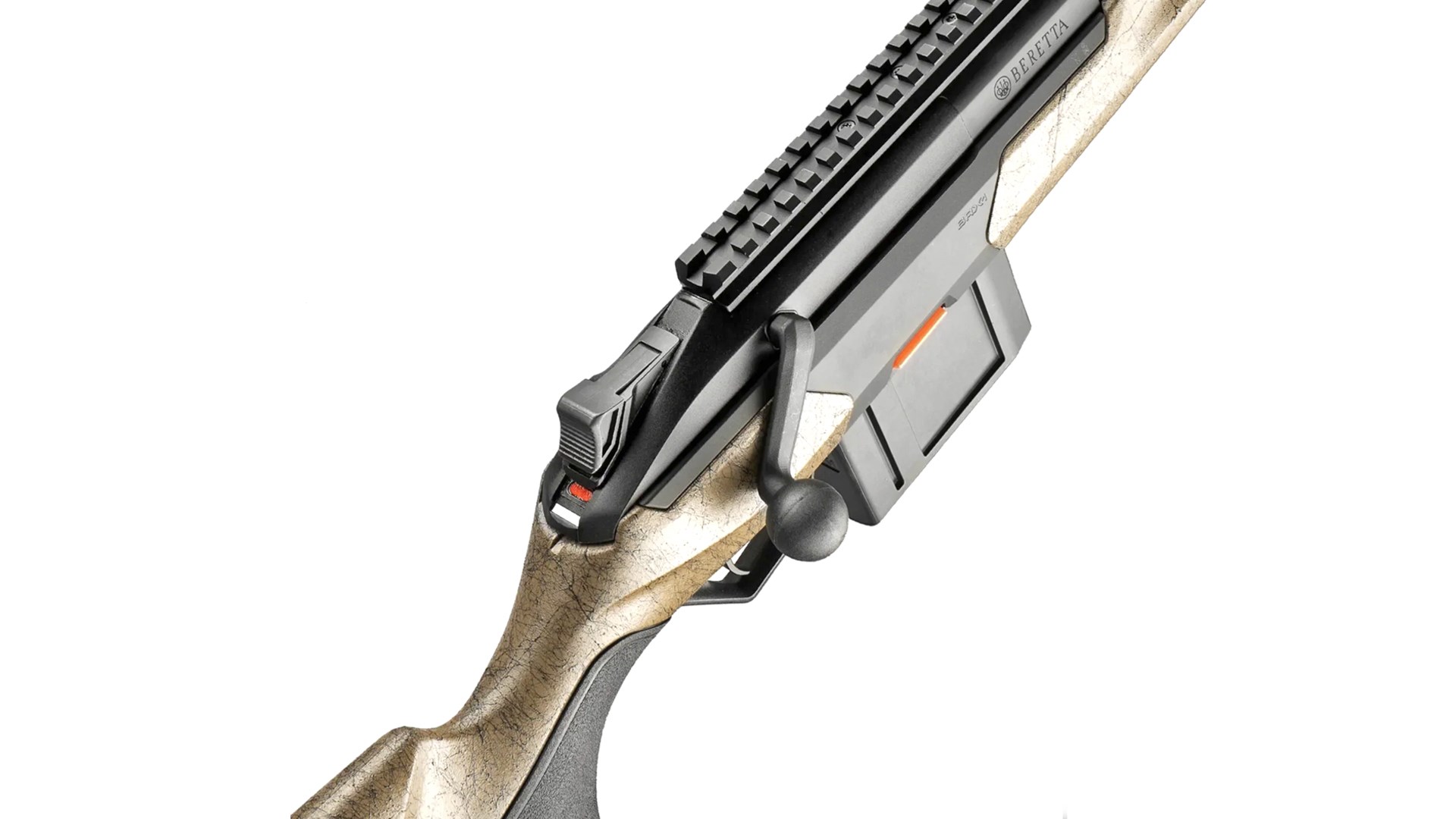 Top of the receiver on the Beretta BRX1 Ranch rifle.