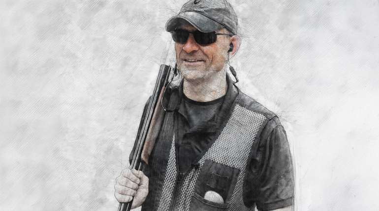 shooter wearing hearing protection