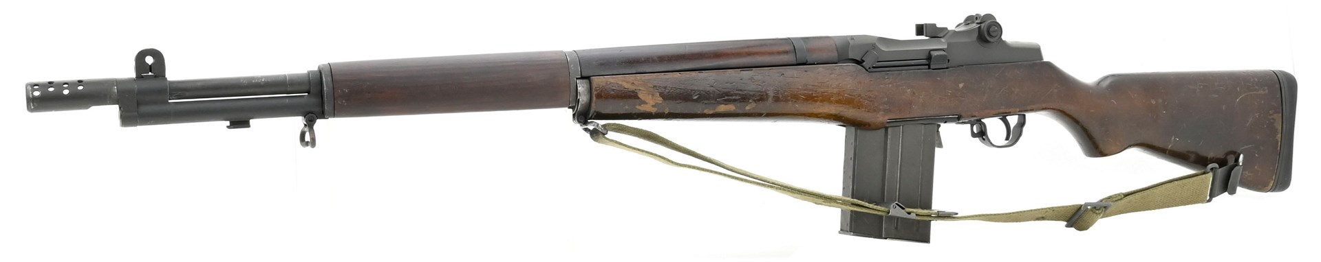 Left side view of a BM-59E assembled using an Argentine parts kit and a Beretta receiver.  Photograph by Jeff Hallinan