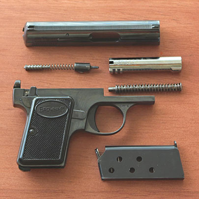 The Baby Browning disassembled.