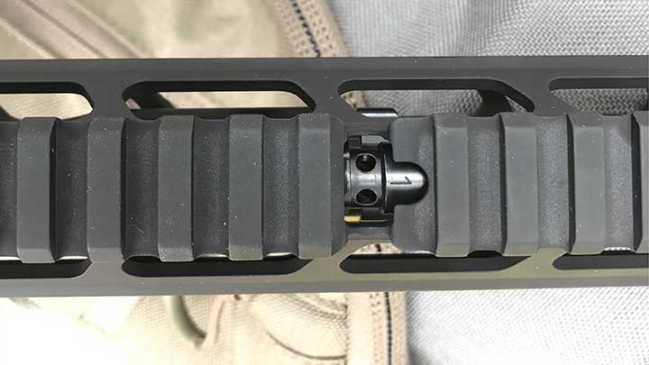 The increasing use of suppressors for civilians, law enforcement and military highlight another advantage of piston-driven ARs, the ability to quickly adjust the amount of gas siphoned to operate the action. The PWS gas-adjustment valve is accessed through the top of the forend rail.