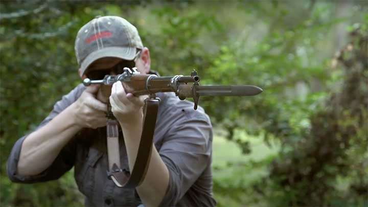 The Gewehr 98 service rifle used by Germany during World War I.