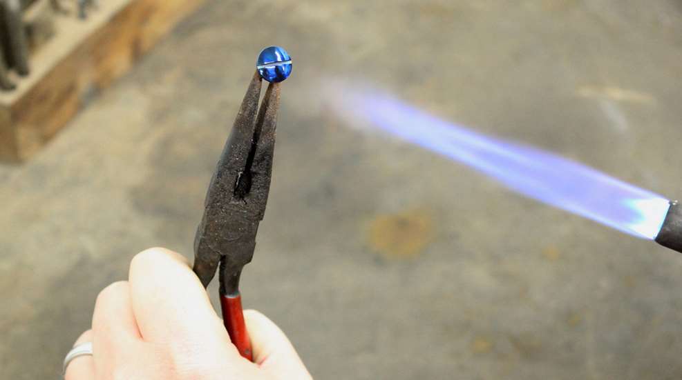 bluing with torch
