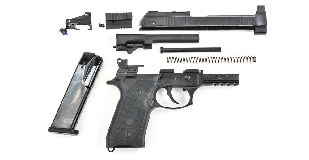 EAA Regard Gen 3 Optic pistol fieldstripped