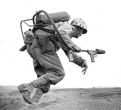 marine with M2-2 flamethrower