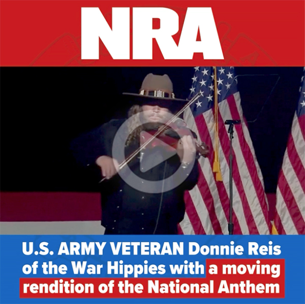U.S.ARMY VETERAN Donnie Reis of the War Hippies With A Moving Rendition Of The National Anthem