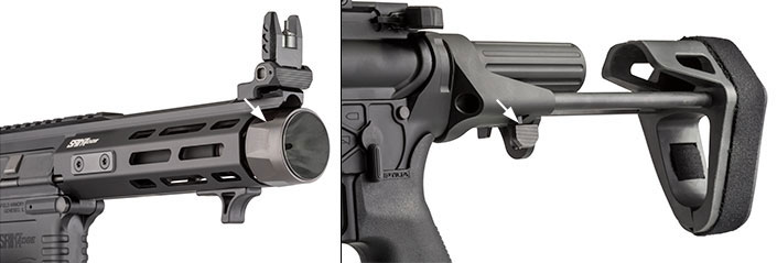 PDW’s Maxim Hate Brake, button to extend the brace