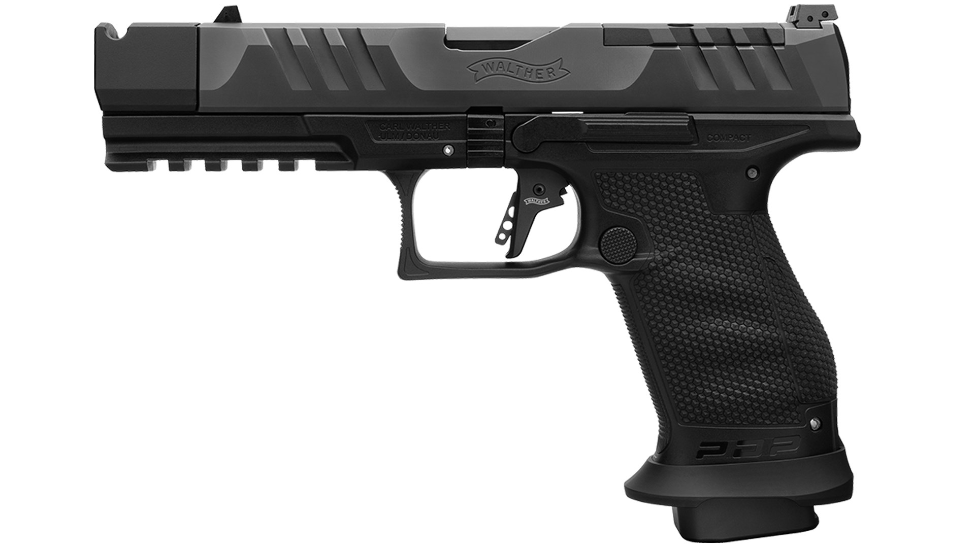 Walther PDP Pro-X PMM 9 mm pistol left-side view black gun