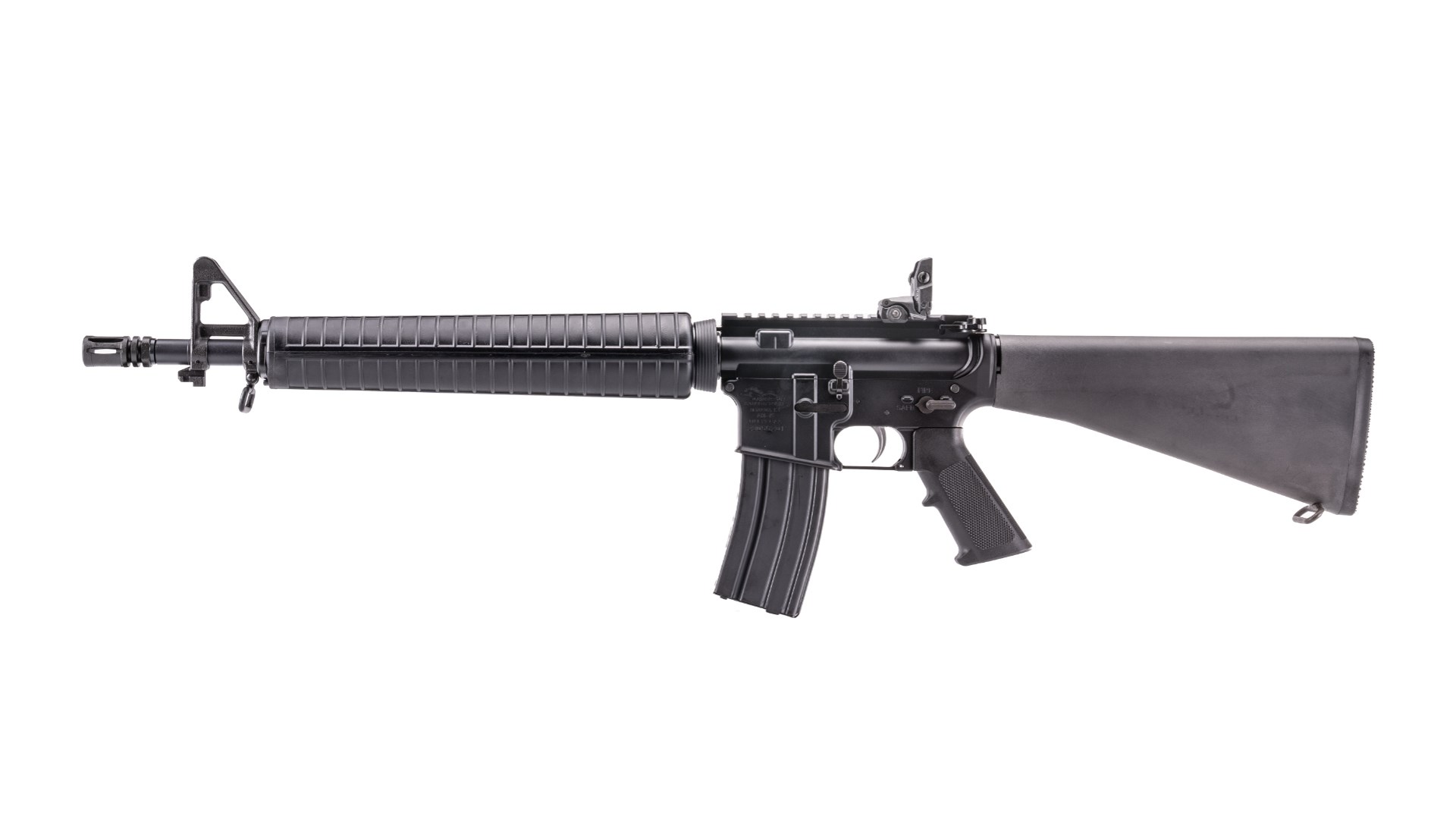 Left side of the all-black Anderson AM-15 Dissipator AR-15.