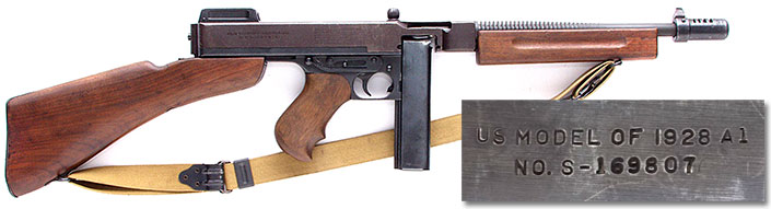 This is a 1/6th Scale WWII US Thompson MG w/20 Round Clip 