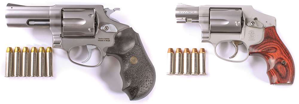 Rossi’s round-butt RP63, Smith & Wesson J-frame