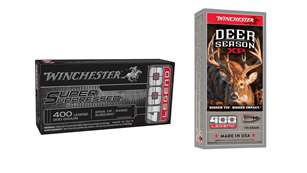 two boxes winchester 400 legend ammunition super suppressed deer season xp 