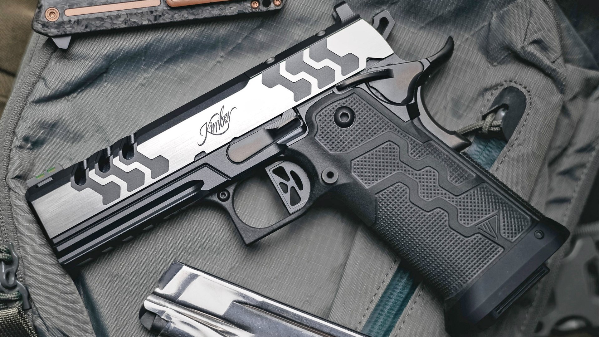 Left side of the Kimber 2K11 Pro Eclipse.