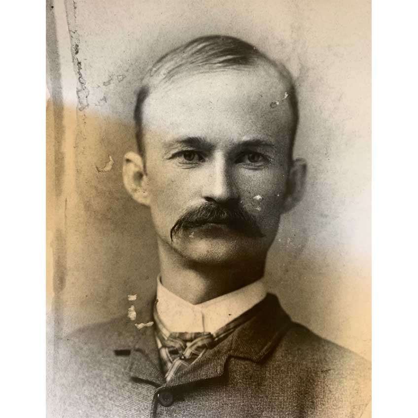 John Moses Browning circa 1890, as he neared the height of his creative powers. Courtesy of Weber State University, Stewart Library, Special Collections