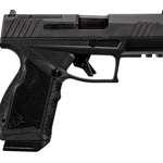 Right-side view Taurus GX4 carry pistol new gun black handgun on white background