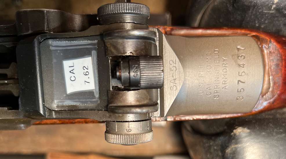 M1 Garand rifle markings