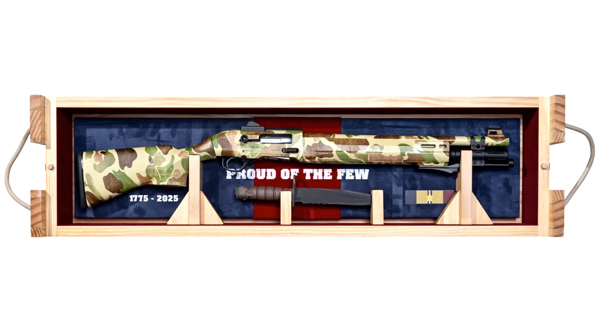 Beretta A300 Ultima Patrol Raider inside a limited-edition wooden case.