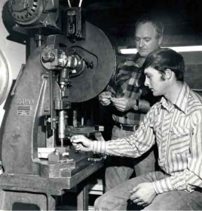 Randy Brooks with his father, Bob Brooks.