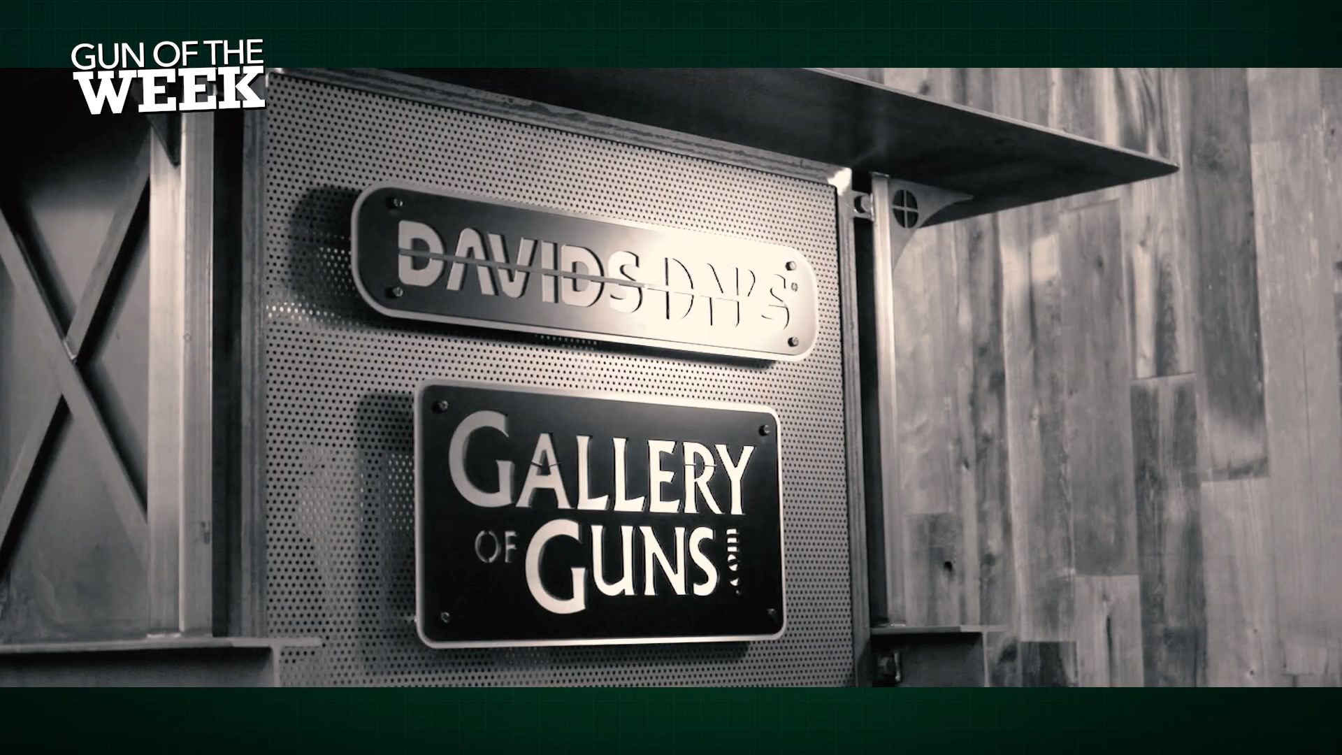 Davidson's Gallery of guns .com sight logo GUN OF THE WEEK text overlay on image