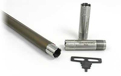 Three Invector-Plus-style choke tubes