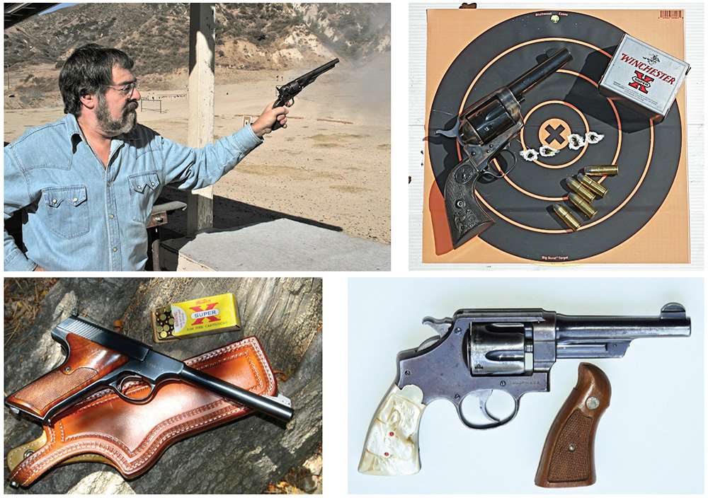 Colt  1860 Army revolver, Winchester 225 grain Silvertip hollowpoints, 1974-era Third Series Colt Woodsman