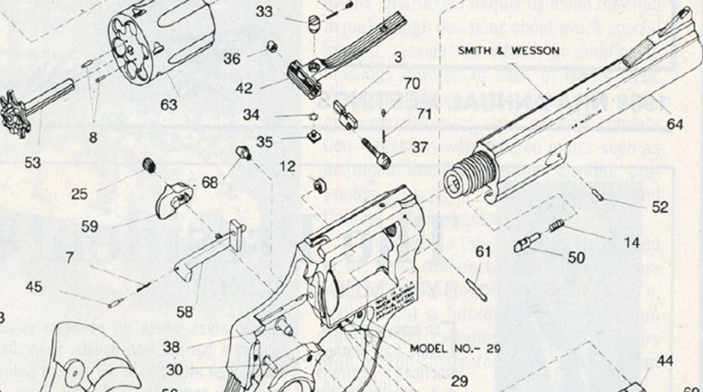 Smith & Wesson Model 29 Exploded View | American Rifleman | Official ...