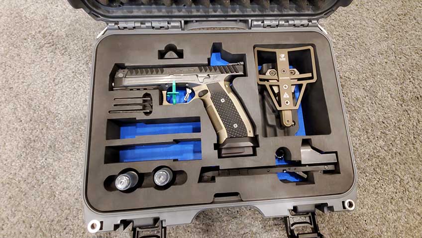 Laugo Arms Alien pistol kit in case custom molded