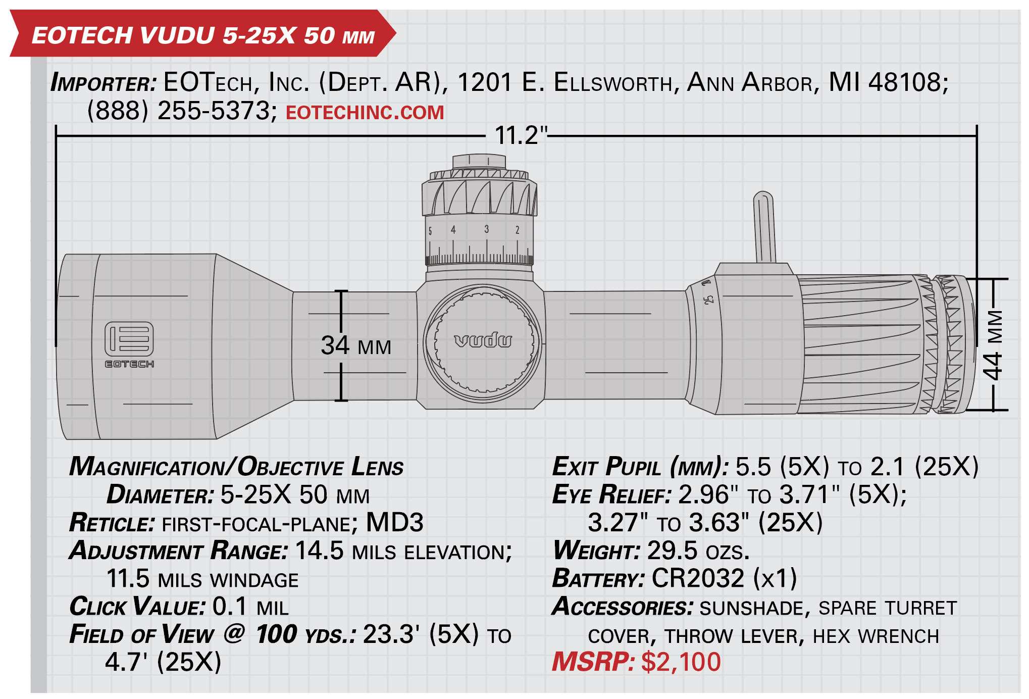 eotech vudu 5-25x 50 mm specs