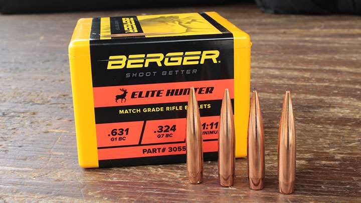 The 205-gr. Elite Hunter bullets from Berger.