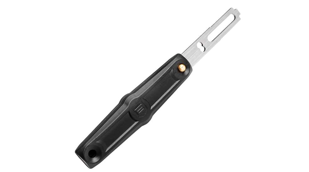 Breakthrough Clean Carbon Removal Tool black and sliver metal elongated shape